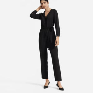 Everlane The Drape Jumpsuit Black size 2